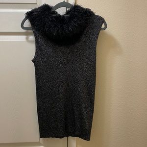 Black sparkly top size M